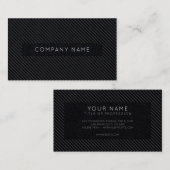Carte de visite simple à rayures noires (Devant / Derrière)