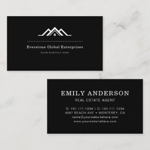 Carte De Visite Simple Agence Immobilière Entreprise