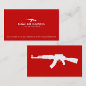 Carte De Visite simple ak47 (Devant / Derrière)