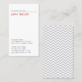 Carte de visite simple Analyste système simple (Devant / Derrière)