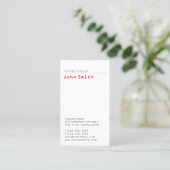 Carte de visite simple Analyste système simple (Debout devant)
