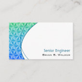 Carte de visite simple avec dégradé bleu moderne (Devant)