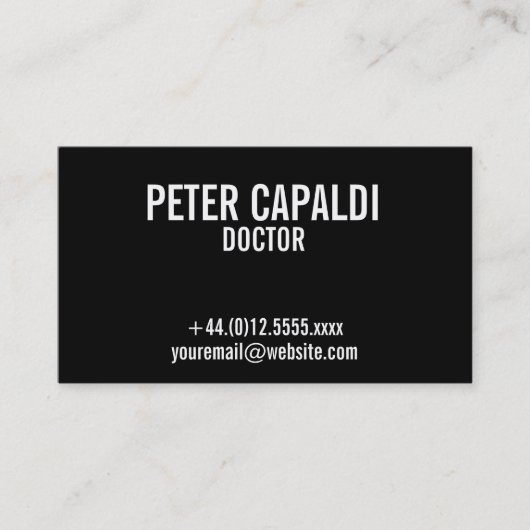 Carte de visite simple avec le code de QR (Devant)