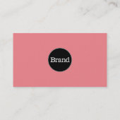 Carte De Visite Simple avec logo (corail clair) (Dos)