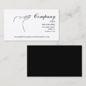 Carte de visite simple avec logo d'oiseau (Devant / Derrière)