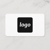Carte de visite simple avec logo et texte (Dos)