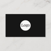 Carte De Visite Simple avec logo (gris ardoise) (Dos)