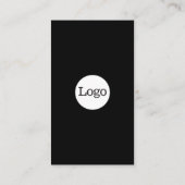 Carte De Visite Simple avec logo (gris ardoise) (Dos)