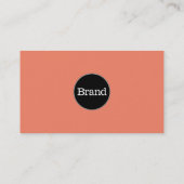 Carte De Visite Simple avec logo (saumon) (Dos)