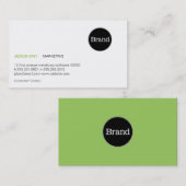 Carte De Visite Simple avec logo (vert pomme) (Devant / Derrière)