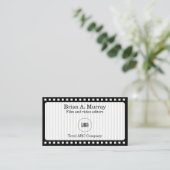 Carte De Visite Simple avec une pellicule moderne et une bobine de (Debout devant)