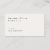 Carte De Visite Simple avocat classique (Devant)