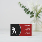 Carte De Visite Simple Baseball Business Cards (Debout devant)