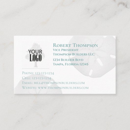 Carte De Visite Simple Basic Professional Ajouter votre Modèle de (Devant)