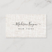 Carte De Visite Simple beige (Devant)