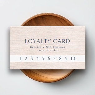 Carte De Visite Simple Beige Moderne Loyauté Minimale