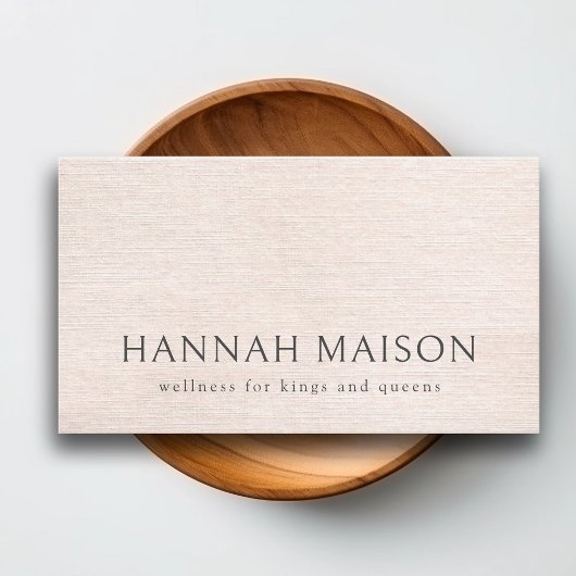 Carte De Visite Simple Beige Moderne Minimaliste