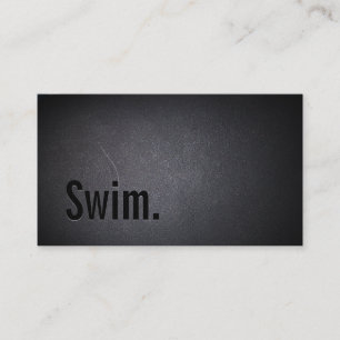 Carte de visite simple Black Swim Instructeur