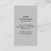 Carte De Visite Simple blanc de nature créative de concepteur de (Dos)