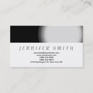 Carte de visite simple blanc gris clair