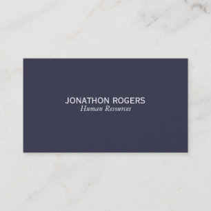 Carte De Visite Simple (bleu profond)