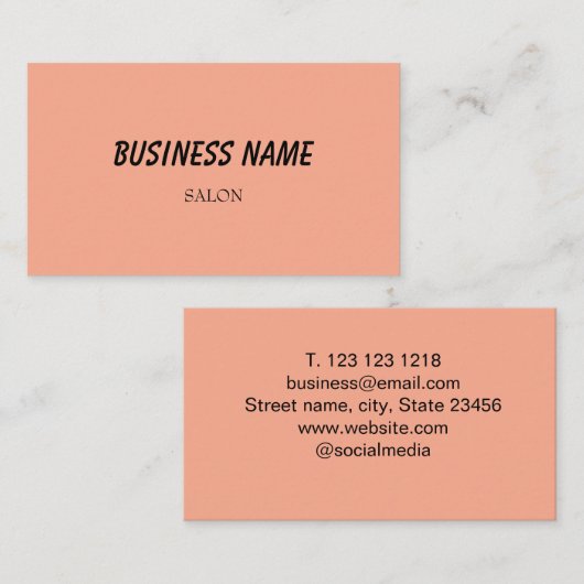 Carte De Visite simple bleu vert aquarelle script affaires moderne (Devant / Derrière)