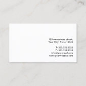 Carte de visite simple Blue Rabbit Magicien (Dos)