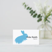 Carte de visite simple Blue Rabbit Magicien (Debout devant)