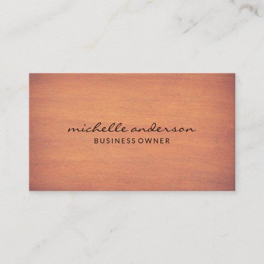 Carte De Visite Simple | Bois (Devant)