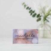 Carte De Visite Simple Bokeh | Photographie | Mode (Debout devant)