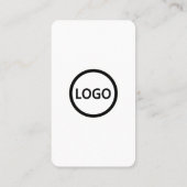 Carte De Visite Simple Bold Custom Card Social Media QR Code (Dos)