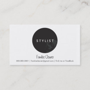 CARTE DE VISITE SIMPLE :: bold spot noir
