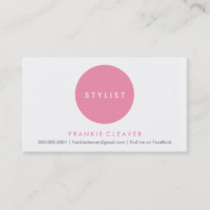 CARTE DE VISITE SIMPLE :: bold spot rose