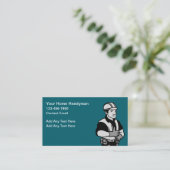 Carte De Visite Simple Budget Handyman Business Profile Cards (Debout devant)