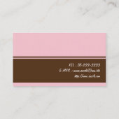 Carte De Visite Simple business card (Dos)