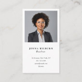 Carte De Visite simple calligraphie initiaux realtor (Dos)