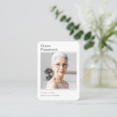 Carte De Visite Simple Celebration of Life Photo Prayer Card (Debout devant)