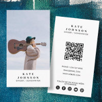 Simple chanteur musicien Photo Médias sociaux Code