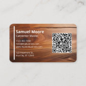 Carte De Visite Simple Charpentier Rustique (Devant)