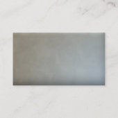 Carte De Visite Simple Chic Gris Bleu Or (Dos)