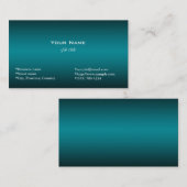 Carte De Visite simple, clair, bleu foncé (Devant / Derrière)