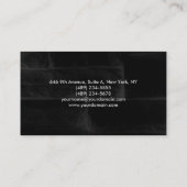 Carte De Visite Simple clair élégant noir gris professionnel