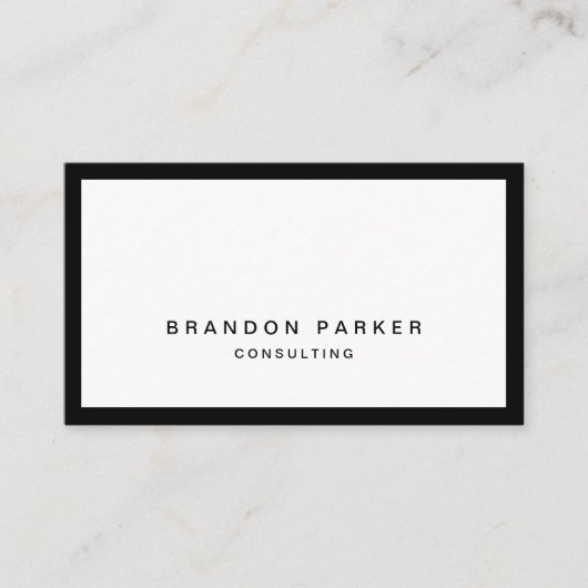 Carte De Visite Simple Classique Moderne Professionnel (Devant)