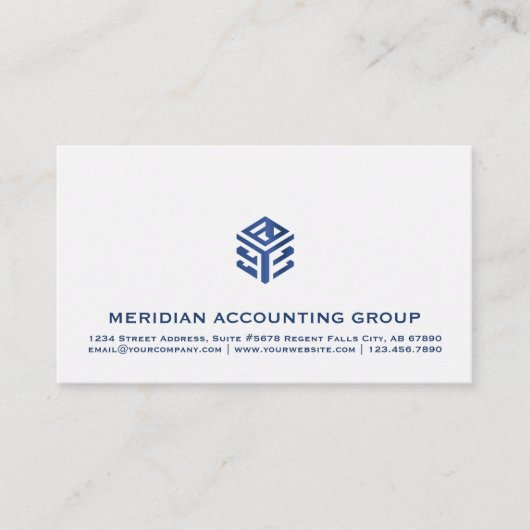 Carte De Visite Simple classique professionnel (Devant)