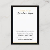 Carte De Visite Simple Classy Earring Jewelry Display Card (Dos)