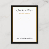 Carte De Visite Simple Classy Earring Jewelry Display Card (Devant)