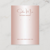 Carte De Visite Simple Classy Minimalist Jewelry Display Card (Devant)