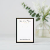 Carte De Visite Simple Classy Minimalist Jewelry Display Card (Debout devant)