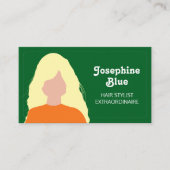 Carte de visite simple coiffeur moderne coloré (Devant)