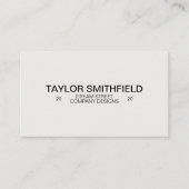 Carte De Visite Simple Concepteur minimal moderne (Devant)